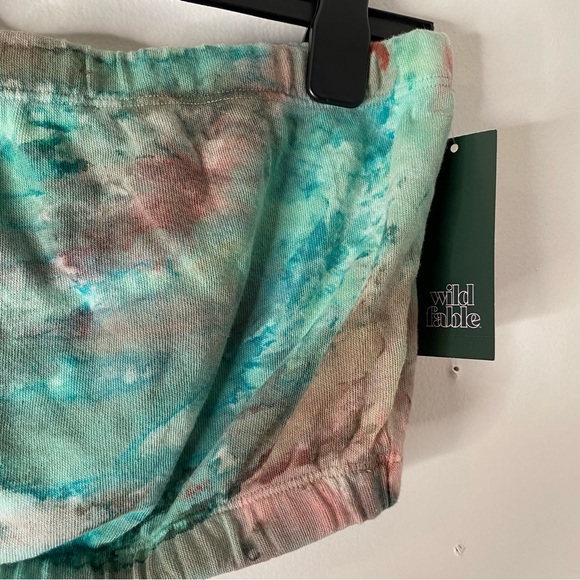 wild fable Green Tie Dye Jogger Tube Top NWT - Picture 3 of 6